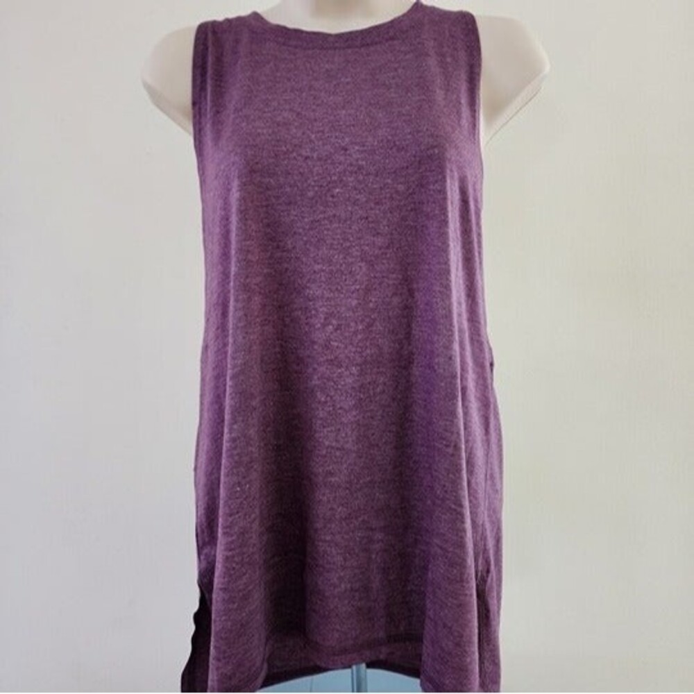 icyzone Women's Purple Open Back Workout Athletic Yoga Tank Top Size: S (NWOT)